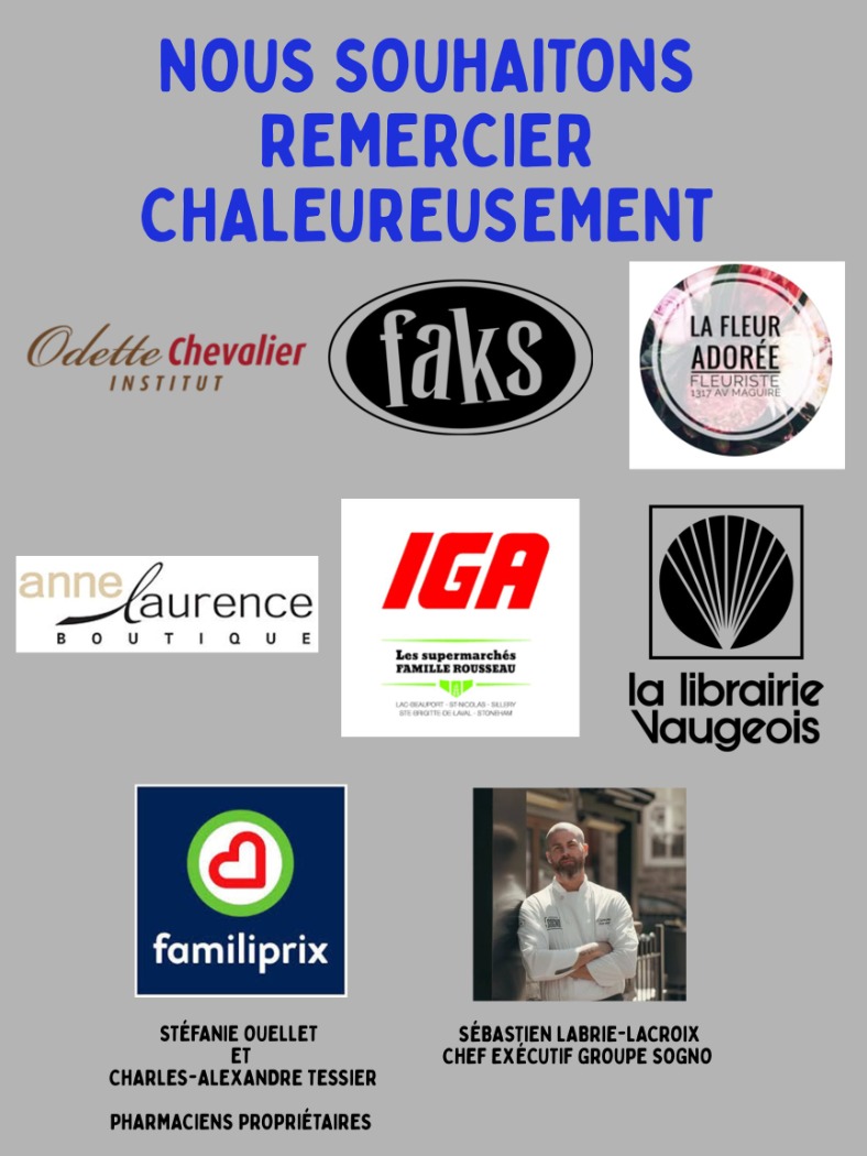 40ème du CBE, merci à nos partenaires et commanditaires 40ème du CBE, merci à nos partenaires et commanditaires